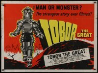 2t214 TOBOR THE GREAT British quad 1954 different art of man-made funky robot with human emotions!