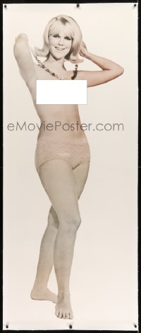 2t078 HOLLYWOOD GO-GO GIRLS linen 25x64 commercial poster 1966 sexy topless woman you can censor!