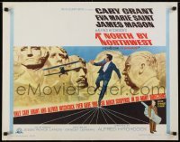 2t173 NORTH BY NORTHWEST 1/2sh R1966 Cary Grant chased by cropduster by Mt. Rushmore, Hitchcock!