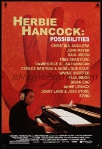 2t151 HERBIE HANCOCK: POSSIBILITIES 1sh 2006 great image of the jazz musician playing piano!