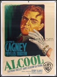 2t062 COME FILL THE CUP linen Italian 1p 1952 different Martinati art of James Cagney, very rare!