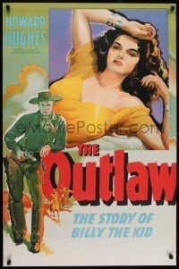 2t364 OUTLAW S2 recreation 1sh 2000 artwork of sexy Jane Russell & Jack Buetel, Howard Hughes!