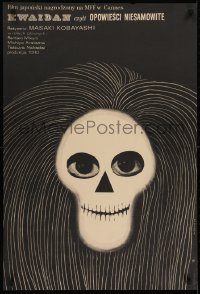 2t314 KWAIDAN Polish 23x34 1966 Masaki Kobayashi Japanese ghost stories, skull art by Gorka!