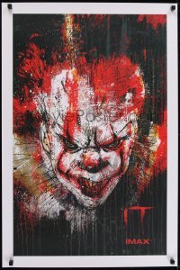2t168 IT IMAX premiere 24x36 special poster 2017 art of Pennywise the clown by Eduardo Valdivieso!