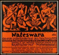 2t108 NATESWARA exhibition 33x36 German museum/art exhibition 1933 Paul Neu art of Hindu Shiva!