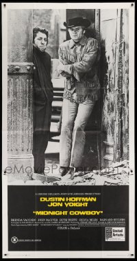 2w132 MIDNIGHT COWBOY 3sh 1969 Dustin Hoffman, Jon Voight, John Schlesinger classic, X-rated!