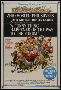 2w162 FUNNY THING HAPPENED ON THE WAY TO THE FORUM Aust 1sh 1966 Jack Davis art of entire cast!