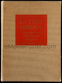 2w116 LITHO MEDIA hardcover book 1939 with actual tipped-in examples of advertising material!