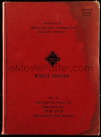 2w117 PUBLIX THEATRES PUBLIX OPINION vol III book 2 hardcover book 1930 Paramount movies!