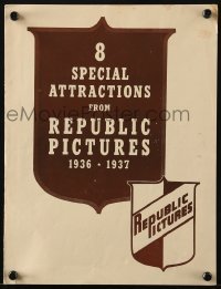 2w185 REPUBLIC PICTURES 1936-37 SPECIAL ATTRACTIONS campaign booklet 1936 FDR, Join the Marines!