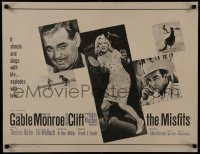 2w014 MISFITS 1/2sh 1961 sexy Marilyn Monroe, Clark Gable, Montgomery Clift, John Huston