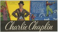 2w138 MODERN TIMES herald 1936 classic Charlie Chaplin, wonderful full-color images!