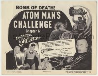 2w279 ATOM MAN VS SUPERMAN chapter 6 TC 1950 superhero Kirk Alyn in costume, Atom Man's Challenge!