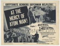 2w280 ATOM MAN VS SUPERMAN chapter 7 TC 1950 Kirk Alyn in costume, At the Mercy of Atom Man!