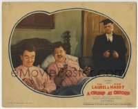 2w286 CHUMP AT OXFORD LC 1940 great image of Lucas angry at Laurel & Hardy in pajamas, rare!