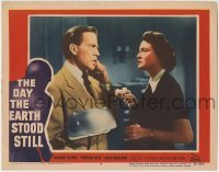 2w267 DAY THE EARTH STOOD STILL LC #8 1951 Patricia Neal watches Hugh Marlowe on phone, classic!