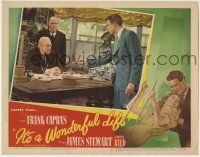 2w255 IT'S A WONDERFUL LIFE LC #4 1946 James Stewart confronts Lionel Barrymore, Capra classic!