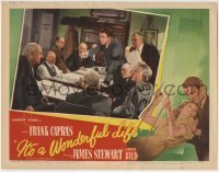 2w258 IT'S A WONDERFUL LIFE LC #7 1946 James Stewart accuses Lionel Barrymore at meeting, Capra