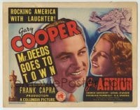 2w276 MR. DEEDS GOES TO TOWN TC 1936 Gary Cooper & Jean Arthur, Frank Capra comedy classic, rare!