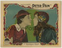 2w294 PETER PAN LC 1924 c/u of Betty Bronson in the title role about to kiss Mary Brian, rare!