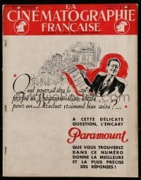 2w201 LA CINEMATOGRAPHIE FRANCAISE French exhibitor magazine June 8, 1935 many cool ads & images!