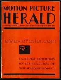 2w195 MOTION PICTURE HERALD exhibitor magazine June 9, 1934 12-page Warner Bros. 1934-35 insert!