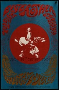 2w050 BIG BROTHER & THE HOLDING COMPANY/IRON BUTTERFLY/BOOKER T 14x21 music poster 1968 cool art!