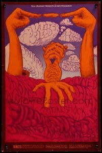 2w075 PAUL BUTTERFIELD/SANTANA/HELLO PEOPLE/IRON BUTTERFLY 14x21 music poster 1968 Conklin art!