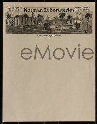2w180 NORMAN FILMS stationery + rental agreement 1920s African American film studio, plus envelope!
