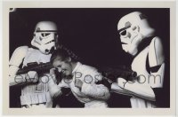 2x177 EMPIRE STRIKES BACK 10x15 RE-STRIKE photo 2010s Carrie Fisher laughing at Stormtroopers!