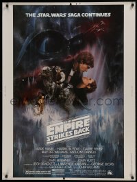 2x041 EMPIRE STRIKES BACK 30x40 1980 Star Wars, classic Gone With The Wind style art by Kastel!