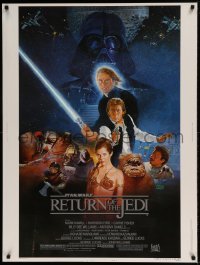 2x044 RETURN OF THE JEDI style B 30x40 1983 George Lucas classic, Hamill, Harrison Ford, Sano art!