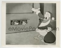 2x651 FROM ALL OF US TO ALL OF YOU TV 7x9 still R1960 Donald Duck as Santa with Chip & Dale!