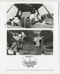 2x654 GOOFY MOVIE 8x10 still 1995 Disney cartoon, great split image of Goofy & his son Max!