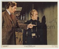 2x655 GREAT LOCOMOTIVE CHASE color 8x10 still 1956 Fess Parker shows drawing on wall to officer!