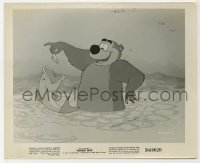 2x657 HOOKED BEAR 8x10 still 1956 great cartoon image of Humphrey in river catching a fish!