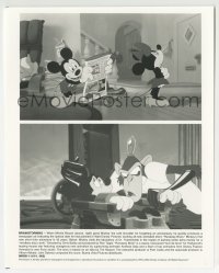 2x683 RUNAWAY BRAIN 8x10 still 1995 Disney Jekyll & Hyde cartoon with Mickey & Minnie Mouse!