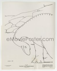 2x689 STORY OF ANIMATED DRAWING TV 7x9 still 1955 shows Gertie the Dinosaur by artist Winsor McCay!