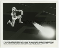 2x697 TRON 8x10 still 1982 Bruce Boxleitner deflects a deadly pellet of light with identity disc!
