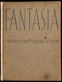 2x597 FANTASIA Simon & Schuster hardcover book 1946 Disney, information & wonderful color images!