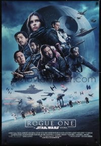 2x084 ROGUE ONE int'l advance DS 1sh 2016 Star Wars Story, different montage over death troopers!
