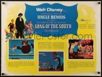 2x231 SONG OF THE SOUTH 1/2sh R1956 Walt Disney, different & ultra rare special school poster!