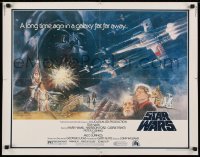 2x130 STAR WARS 1/2sh 1977 George Lucas, great Tom Jung art of giant Vader over other characters!