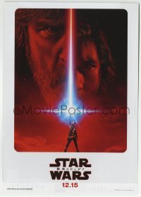 2x033 LAST JEDI Japanese 7x10 2017 Star Wars, incredible sci-fi image of Hamill, Driver & Ridley!