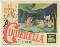 2x391 CINDERELLA LC #3 1950 Disney classic cartoon, great close up of Jaq, Gus & other mice!