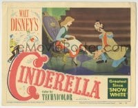 2x389 CINDERELLA LC #7 1950 the glass slipper fits on her foot, Walt Disney classic cartoon!