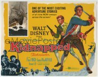 2x421 KIDNAPPED TC 1960 Walt Disney, swashbucklers Peter Finch & James MacArthur!