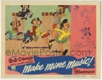 2x400 MAKE MINE MUSIC LC 1946 Disney, cartoon image of teenagers jitterbugging at school dance!