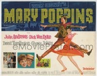 2x424 MARY POPPINS TC 1964 Disney classic, art of Dick Van Dyke & Julie Andrews dancing!