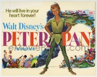 2x428 PETER PAN TC R1976 Walt Disney animated cartoon fantasy classic, great montage art!